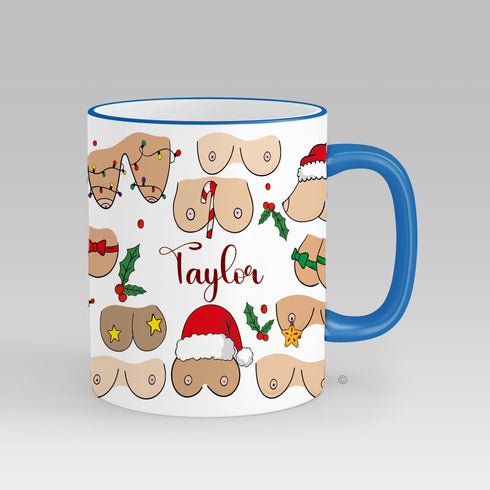 Boobs Christmas Mug